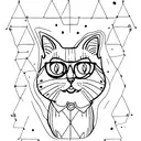 cat owner tattoo design idea