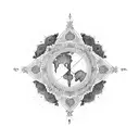 A map of Iran with home in Farsi written in the middle tattoo design idea