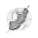 A map of Iran tattoo design idea