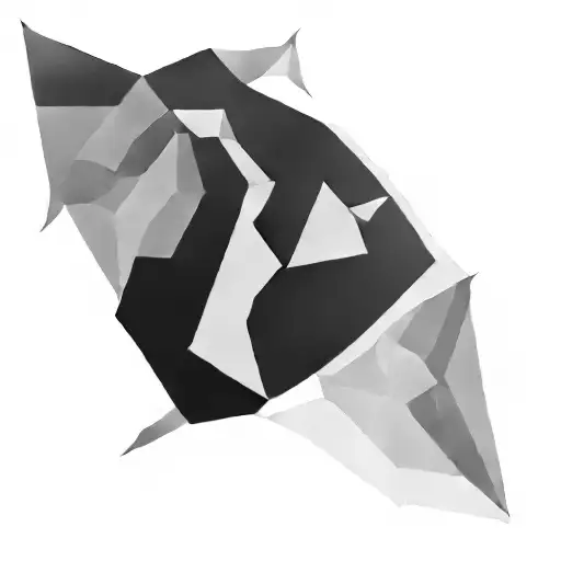 two transparent stripes  tattoo design idea