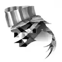 two transparent stripes  tattoo design idea