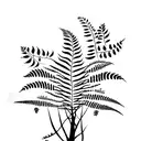 Fern Tree tattoo design idea