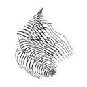 Fern Tree tattoo design idea