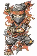 Ninja Squirt;e tattoo design idea