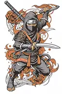 Ninja Squirt;e tattoo design idea