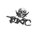 a skull and crossbones tattoo design idea