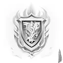 shield of faith tattoo design idea