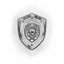 shield of faith tattoo design idea
