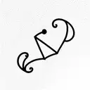 invisible string tattoo design idea