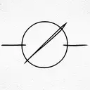 invisible string tattoo design idea