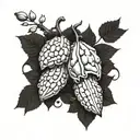 Incorporate brain imagery with cacao pods to symbolize the fusion of neuroscience and chocolate making tattoo design idea