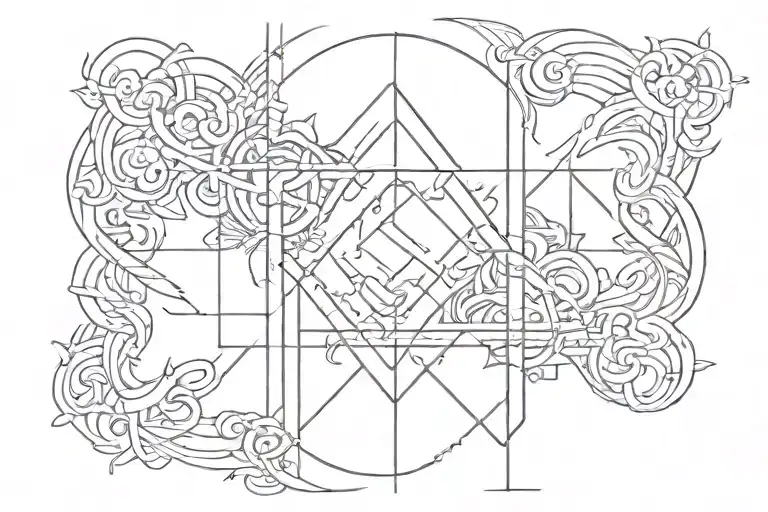 god is greater than highs and lows tattoo design idea