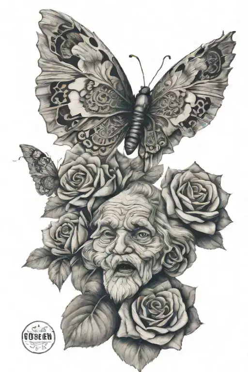 rip grandma tattoo design idea