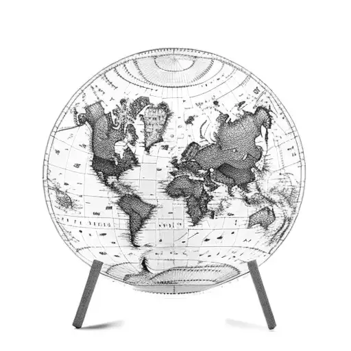 A world map made up of wine glasses, each representing a different country the client has traveled to tattoo design idea