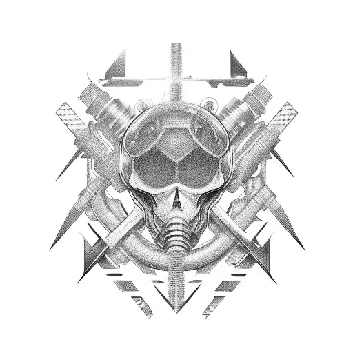 Combine the elements of cars, trucks, and welding into a dynamic and intricate design. tattoo design idea