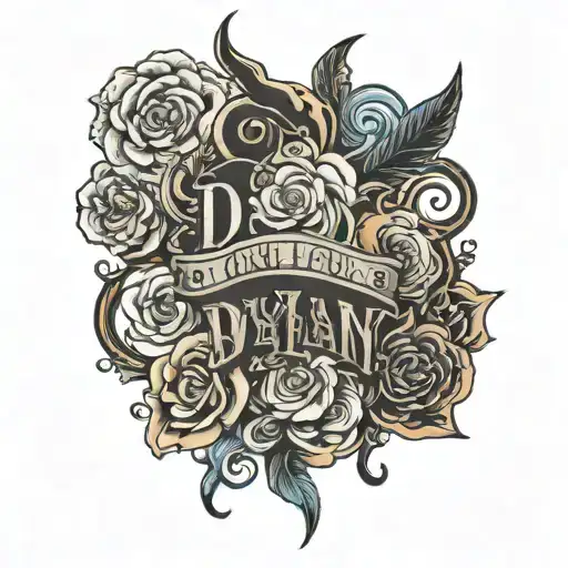 name dylan tattoo design idea