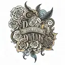 name dylan tattoo design idea