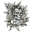 name dylan tattoo design idea