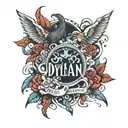 name dylan tattoo design idea
