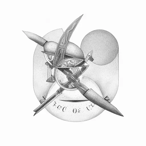 Christian, hourglass, sunrise, atlas, knowledge  tattoo design idea