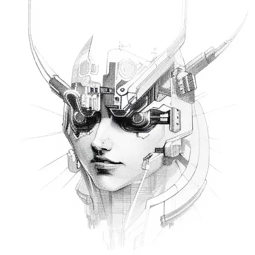 cyberpunk 2077 tattoo design idea