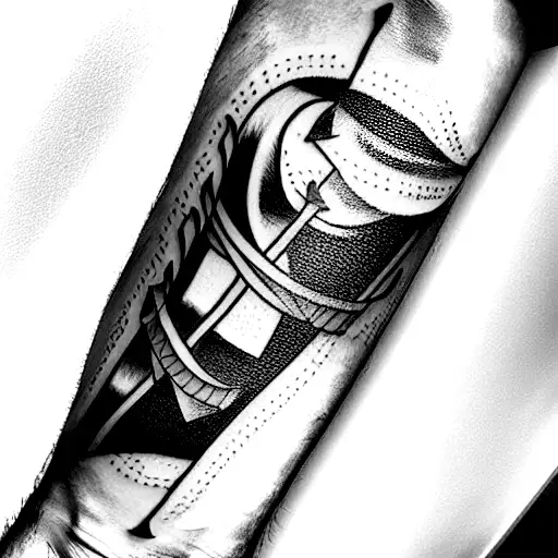 Part sleeve that goes from the wrist the middle of the bicept, black clover asta's swords, katanas from Demon Slayer  tattoo design idea