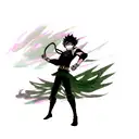 Part sleeve that goes from the wrist the middle of the bicept, black clover asta's swords, katanas from Demon Slayer  tattoo design idea