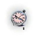 A clock with its hands frozen at the moment of heartbreak tattoo design idea