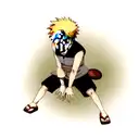 young naruto crying  tattoo design idea