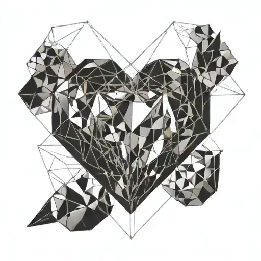 gem stone anatomy heart   tattoo design idea