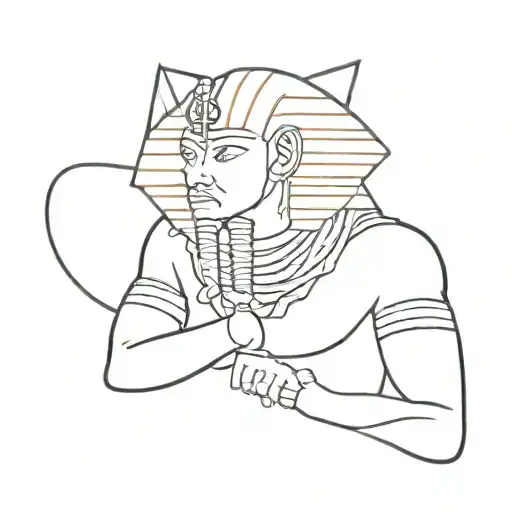 rapper pharaoh tattoo design idea