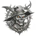 G59 razor scarecrow Ruby tattoo design idea