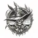 G59 razor scarecrow Ruby tattoo design idea