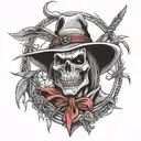 G59 razor scarecrow Ruby tattoo design idea