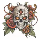 XO tattoo design idea