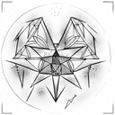 gizah piramids and orion belt tattoo design idea