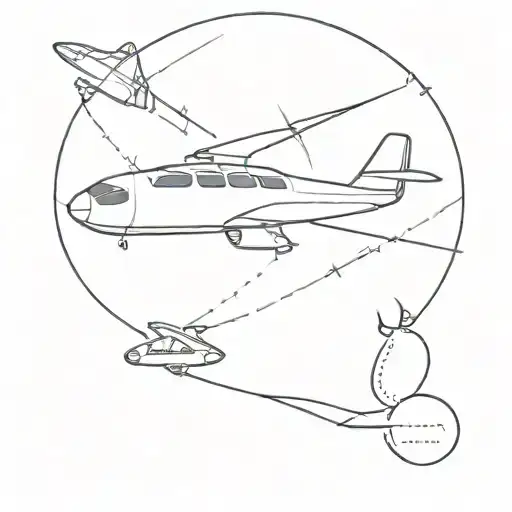 dream aeroplane tattoo design idea