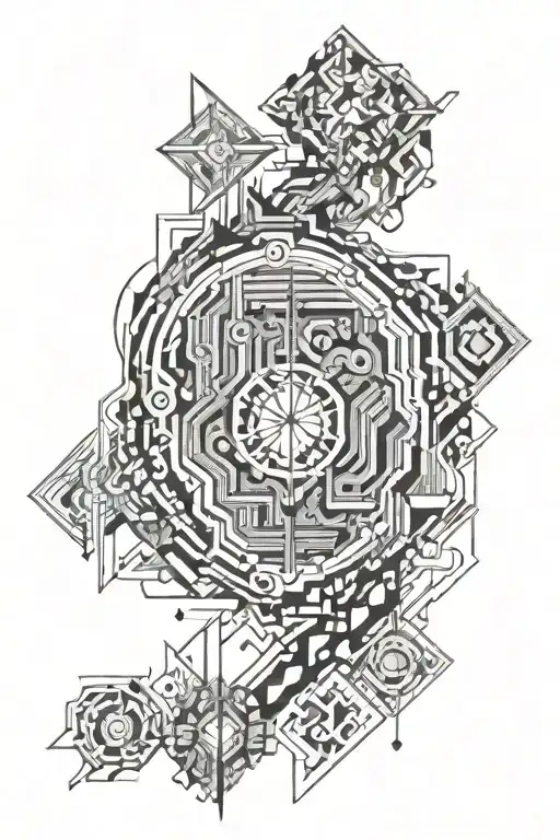 software developer coding tattoo design idea