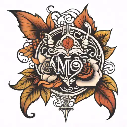 Amor tattoo design idea