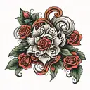 Amor tattoo design idea