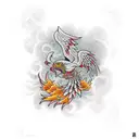 Phoenix tattoo design idea