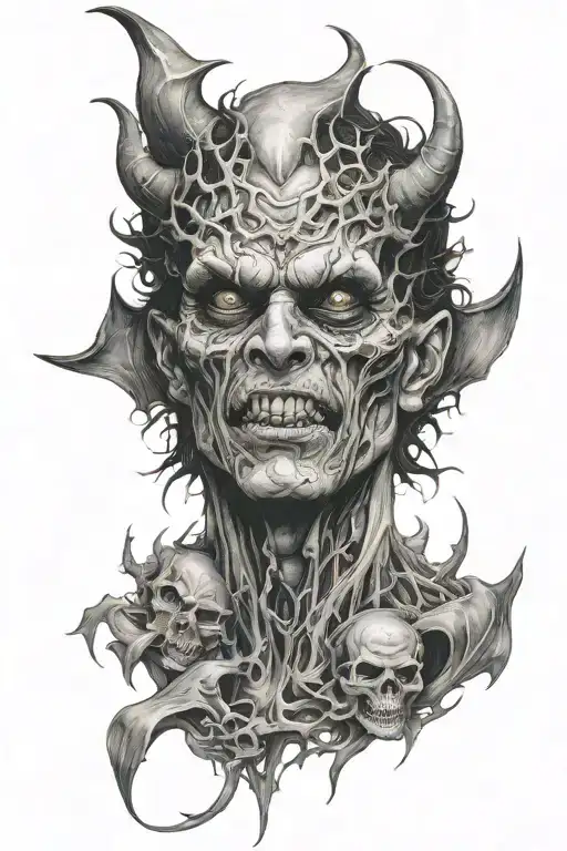 horror movies the demonic tattoo design idea