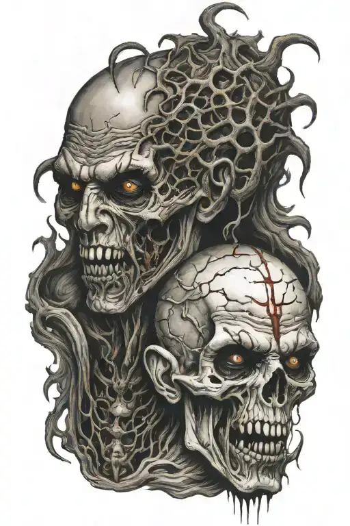 horror movies the demonic within el Que tattoo design idea