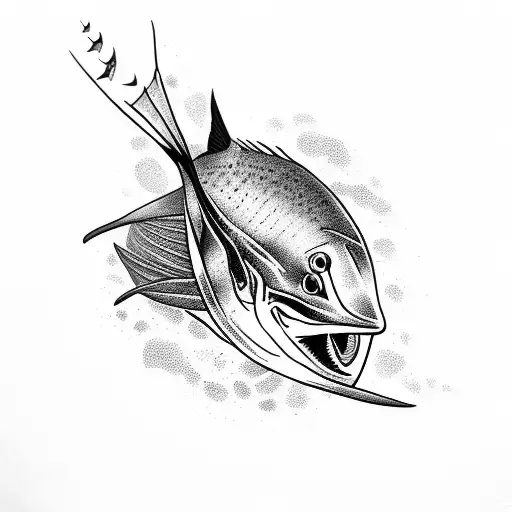 sailfish tattoo design idea