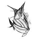 sailfish tattoo design idea