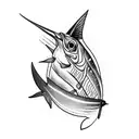 sailfish tattoo design idea