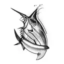 sailfish tattoo design idea
