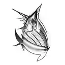 sailfish tattoo design idea