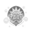 rick y morty tattoo design idea