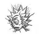rick y morty tattoo design idea